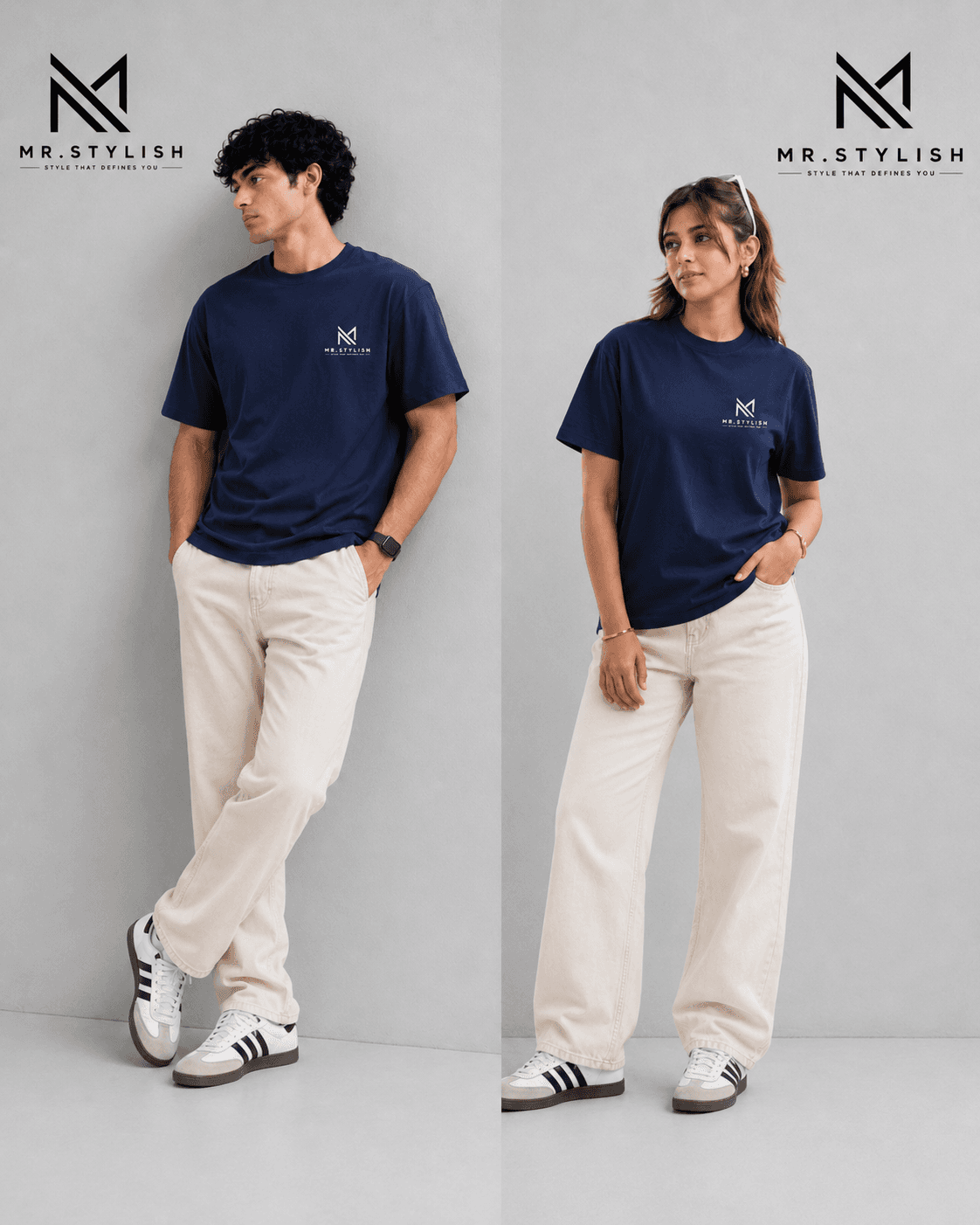 Navy Blue Premium Solid T Shirt  - Image 4