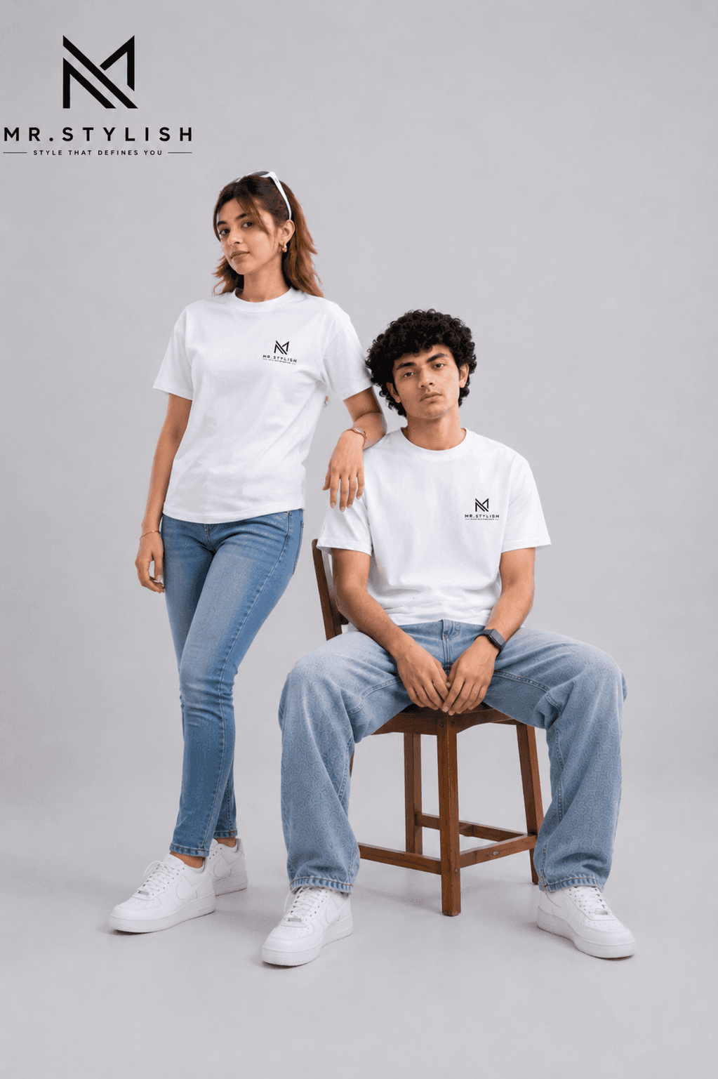 White Premium Solid T Shirt  - Image 2